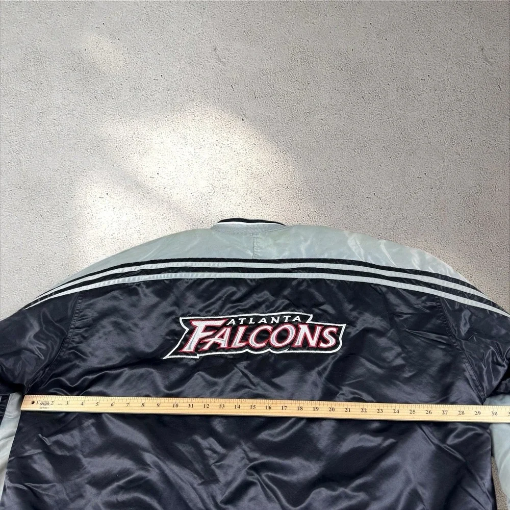 Vintage NFL Puma Atlanta Falcons Satin Bomber Jacket Men's‎ XXL Old Logo 90s